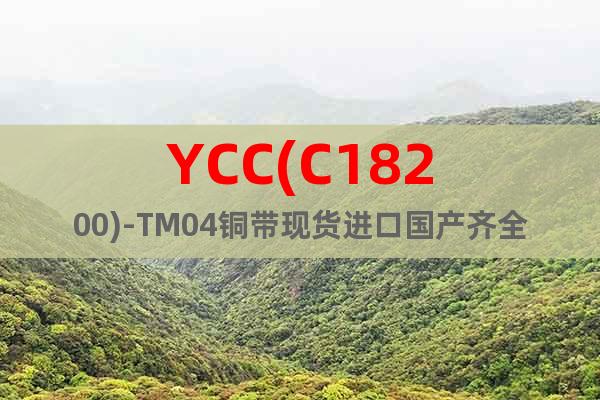 YCC(C18200)-TM04铜带现货进口国产齐全