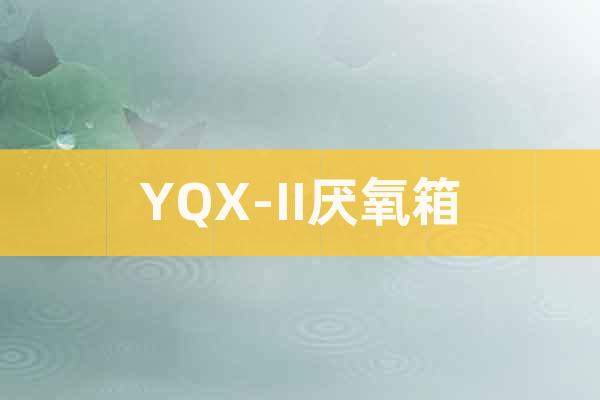 YQX-II厭氧箱