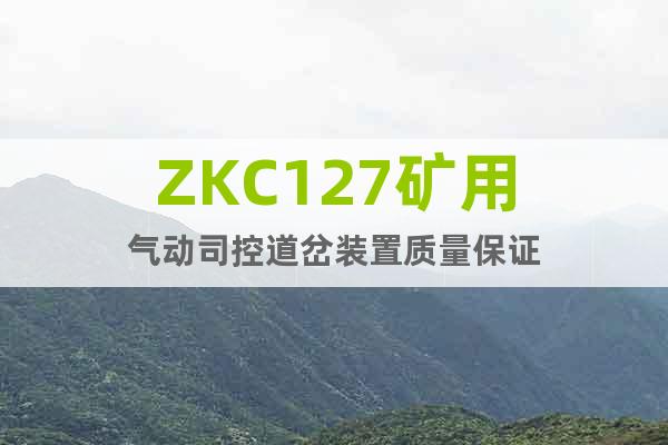 ZKC127矿用气动司控道岔装置质量保证