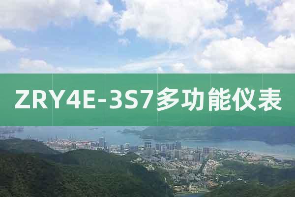ZRY4E-3S7多功能儀表