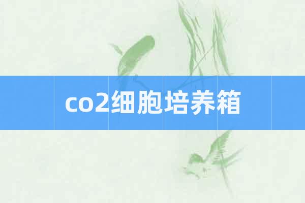 co2細(xì)胞培養(yǎng)箱