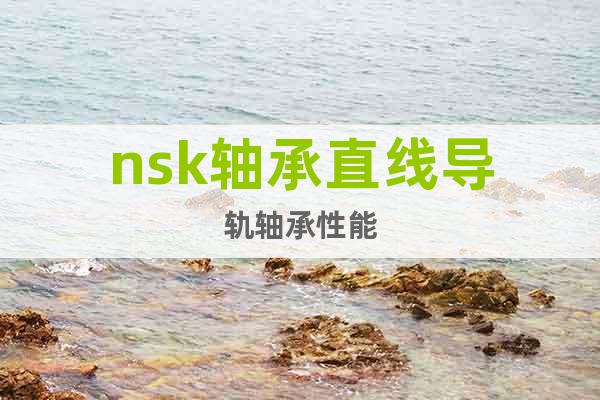 nsk轴承直线导轨轴承性能